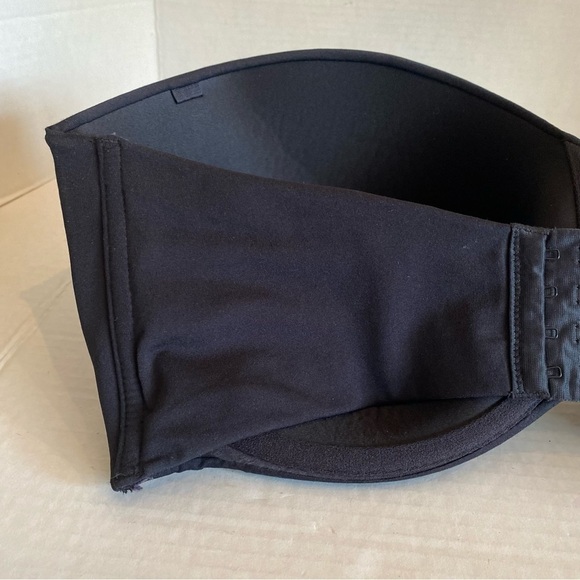 40DDD Maidenform Strapless Black Bra Underwire Satin - Picture 8 of 16